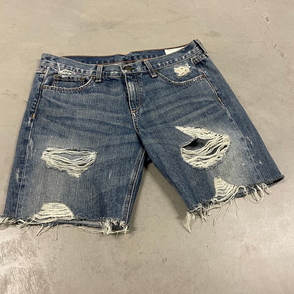 Y2K rag & bone cutoff denim shorts 28